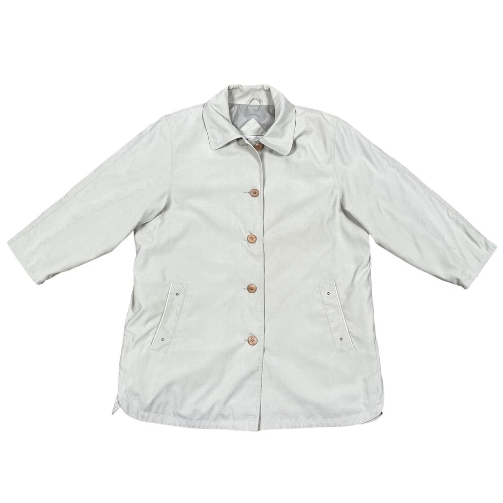 Fitz-Wright Trench Coat Mens XL Tan Button‎